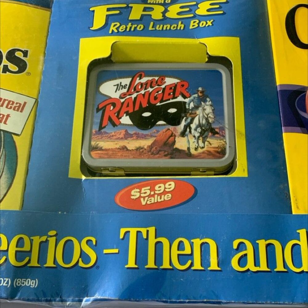 Cheerios Cereal Box Cut Outs Lone Ranger‎ Rides Again Mask Set Of Two - Picture 3 of 7